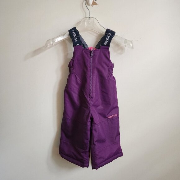 OSHKOSH B'GOSH | snowpants overalls purple 12M - Picture 2 of 5
